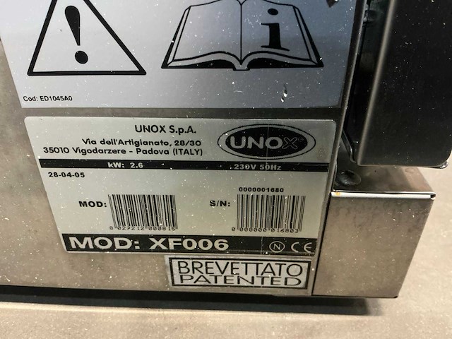 Unox xf006 oven - afbeelding 5 van  5