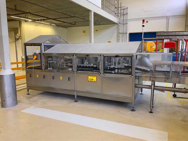 Unscrambler flessen opzetmachine met palletlift - afbeelding 1 van  11