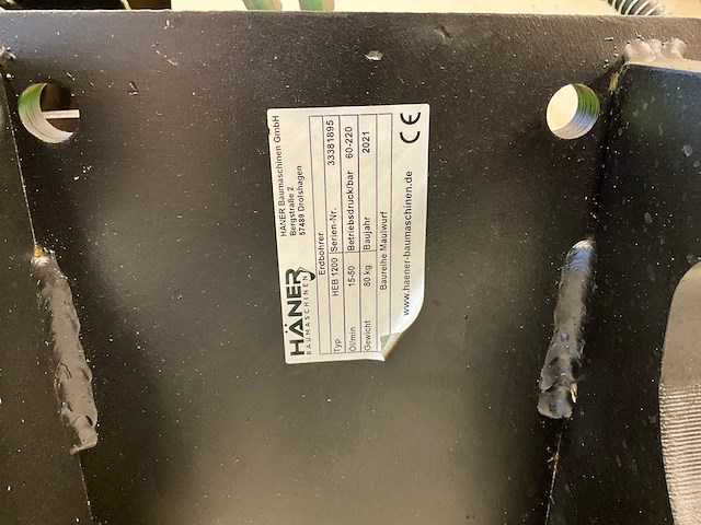 Unused häner heb1200 cw05 hydraulische grondboor - afbeelding 5 van  13
