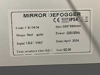 Uovo condensvrije led - spiegel dimbaar 100 x 80 cm - afbeelding 4 van  5