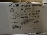 Uponor - rtm - 1048601 - persfitting 20x3/4" (39x) - afbeelding 3 van  3