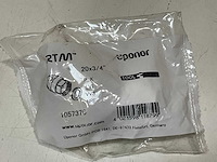 Uponor 1057376 schroefkoppeling rtm messing 20mmx3/4"bn. (9x) - afbeelding 3 van  3