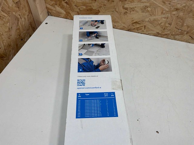 Uponor comfort e kabelmat 3m² 160-3 - afbeelding 5 van  7