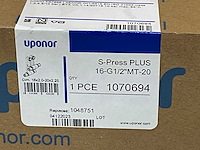 Uponor s press plus 1070694 plintaansluiting 16x1/2"bt.x20mm (10x) - afbeelding 3 van  3