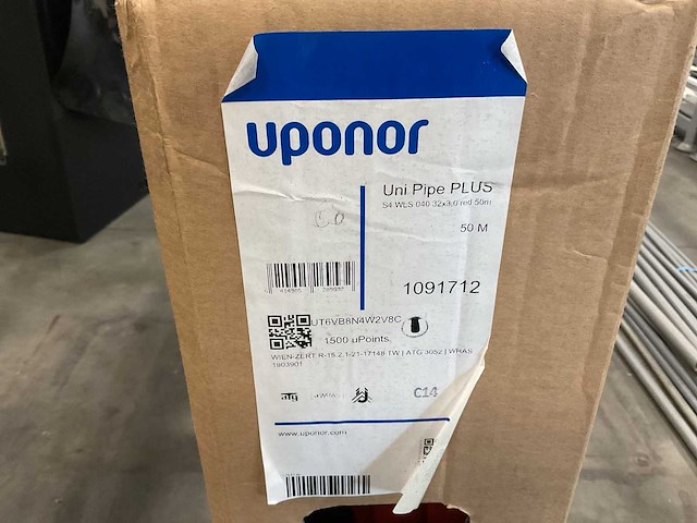 Uponor uni pipe plus s4 wls 040 32x3.0 red 50m - afbeelding 3 van  3