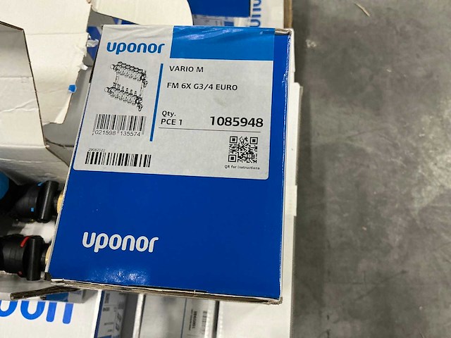 Uponor vario m verdeler 6-groeps, 3/4” (4x) - afbeelding 2 van  5