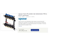 Uponor vario m verdeler 6-groeps, 3/4” (4x) - afbeelding 5 van  5