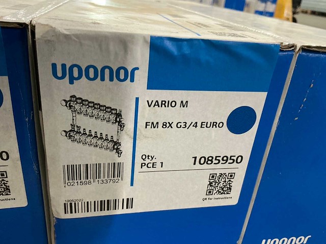 Uponor vario m verdeler 8-groeps, 3/4” (3x) - afbeelding 2 van  2