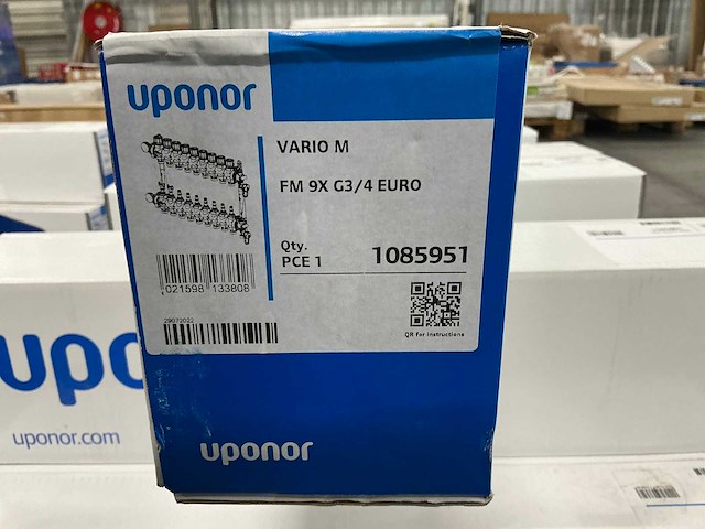 Uponor vario m verdeler 9-groeps, 3/4” (4x) - afbeelding 2 van  3