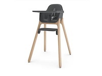 Uppababy ciro jake kinderstoel antraciet hout - afbeelding 1 van  3