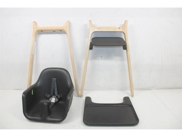 Uppababy ciro jake kinderstoel antraciet hout - afbeelding 2 van  3