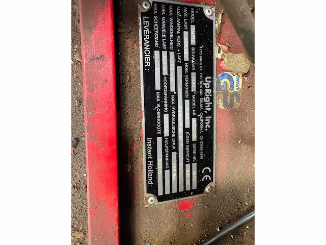 Upright tm-12 hoogwerker - afbeelding 7 van  7