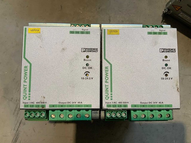 Ups voeding din rail - phoenix contact (2x) - afbeelding 1 van  2