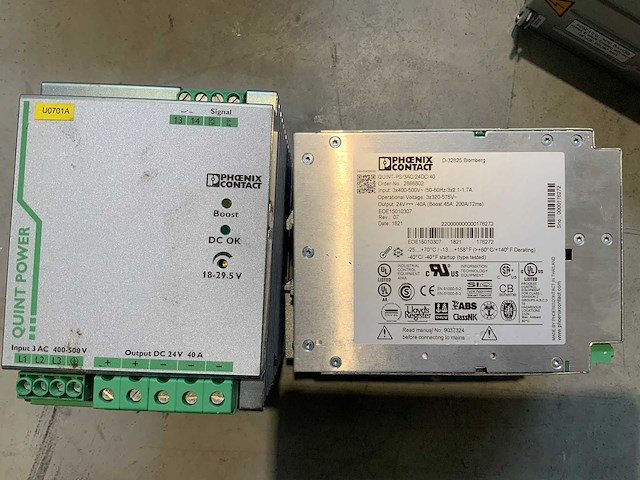 Ups voeding din rail - phoenix contact (2x) - afbeelding 2 van  2