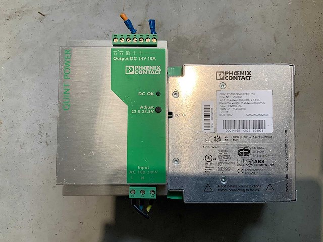 Ups voeding din rail - phoenix contact (3x) - afbeelding 2 van  2