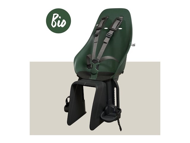 Urban iki bio fietsstoeltje achter mosu green/ bincho black - afbeelding 2 van  4