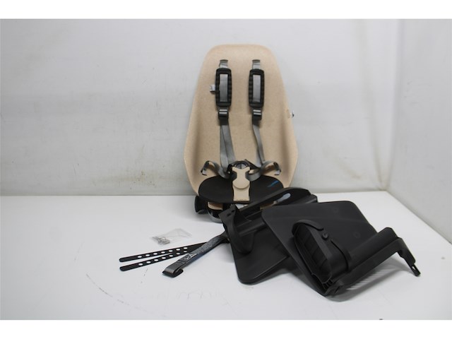 Urban iki bio fietsstoeltje achter ta-ke dragermontage oishi beige/ bincho zwart - afbeelding 2 van  3