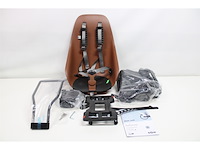 Urban iki bio fietsstoeltje achter ta-ke frame montage haniwa brown/ bincho black - afbeelding 2 van  3