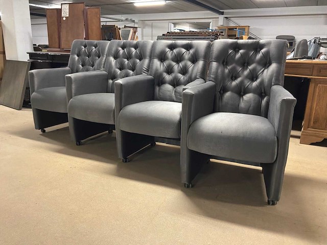 Urban sofa verrijdbare eetkamerstoel (4x) - afbeelding 4 van  10