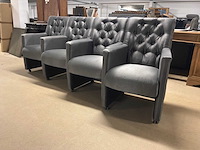 Urban sofa verrijdbare eetkamerstoel (4x) - afbeelding 5 van  10