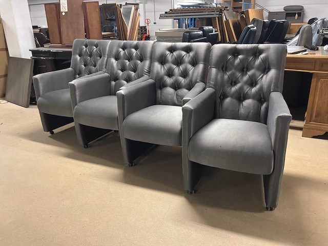 Urban sofa verrijdbare eetkamerstoel (4x) - afbeelding 6 van  10
