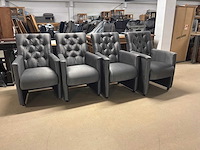 Urban sofa verrijdbare eetkamerstoel (4x) - afbeelding 7 van  10