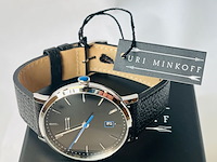 Uri minkoff herenhorloge - inclusief doos - nieuw - afbeelding 3 van  7