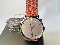Uri minkoff herenhorloge - inclusief doos - nieuw - afbeelding 1 van  10