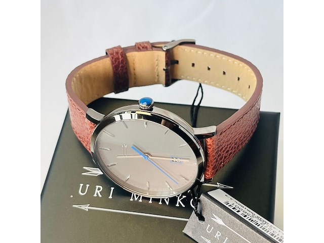 Uri minkoff herenhorloge - inclusief doos - nieuw - afbeelding 5 van  10