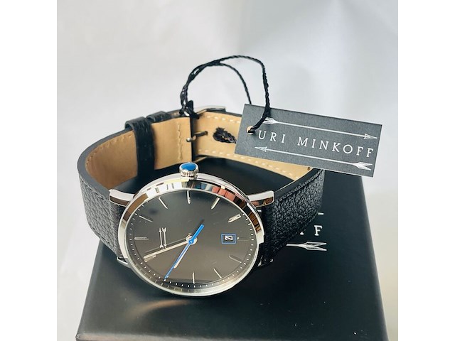 Uri minkoff herenhorloge - inclusief doos - nieuw - afbeelding 3 van  5
