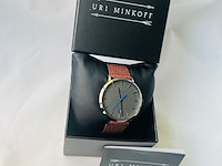 Uri minkoff herenhorloge - inclusief doos - nieuw - afbeelding 5 van  8