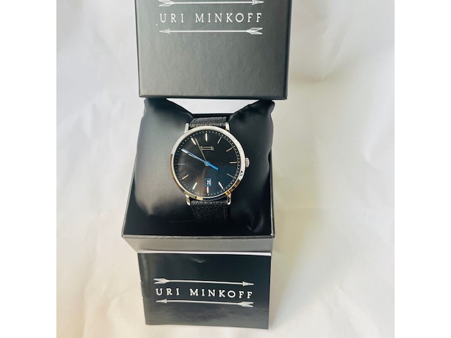 Uri minkoff herenhorloge - inclusief doos - nieuw - afbeelding 2 van  7