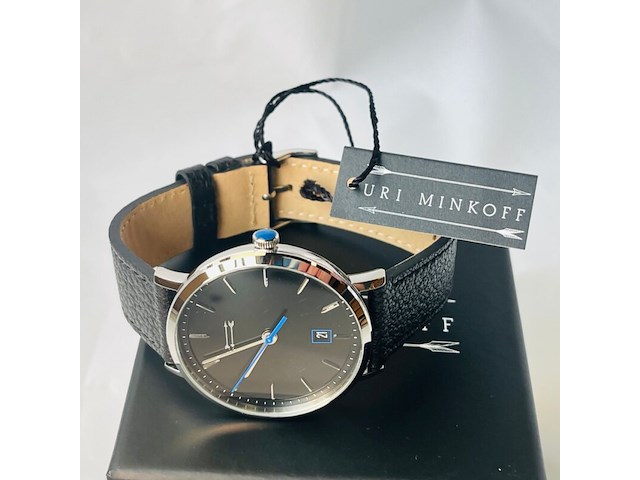 Uri minkoff herenhorloge - inclusief doos - nieuw - afbeelding 6 van  7