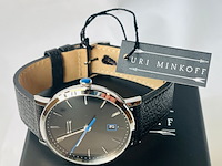 Uri minkoff herenhorloge - inclusief doos - nieuw - afbeelding 5 van  7