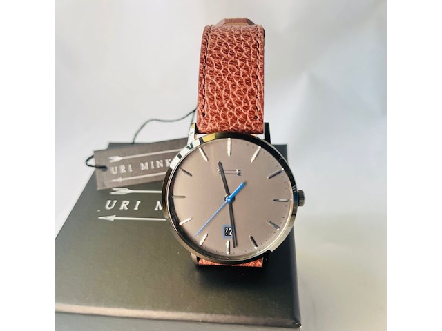 Uri minkoff herenhorloge - inclusief doos - nieuw - afbeelding 1 van  8