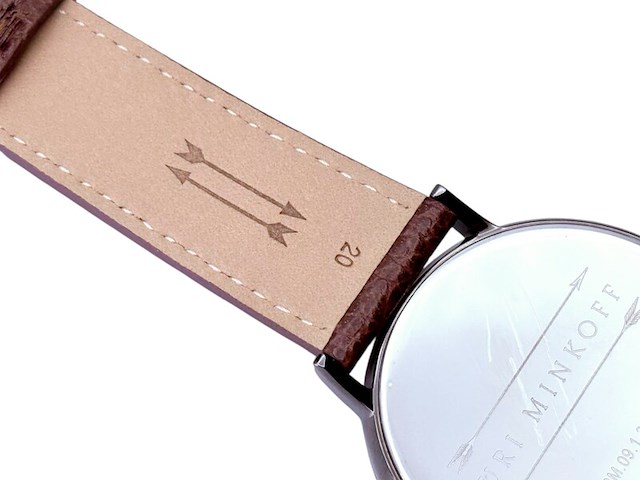 Uri minkoff herenhorloge - inclusief doos - nieuw - afbeelding 8 van  8