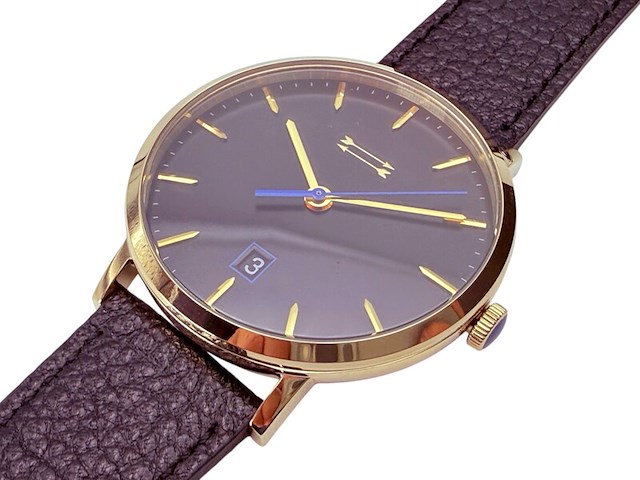 Uri minkoff herenhorloge - inclusief doos - nieuw - afbeelding 2 van  8
