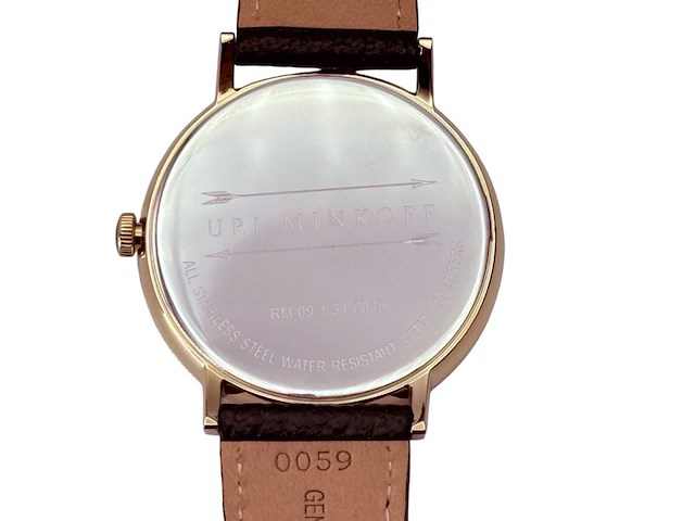 Uri minkoff herenhorloge - inclusief doos - nieuw - afbeelding 7 van  8