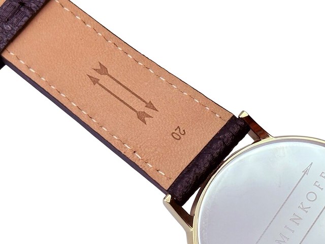 Uri minkoff herenhorloge - inclusief doos - nieuw - afbeelding 8 van  8