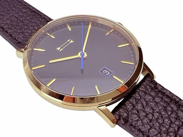 Uri minkoff herenhorloge - inclusief doos - nieuw - afbeelding 4 van  8