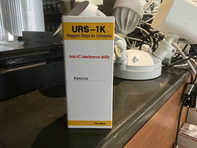 Urs-1k ketonentest urinetest strips (10x) - afbeelding 1 van  1
