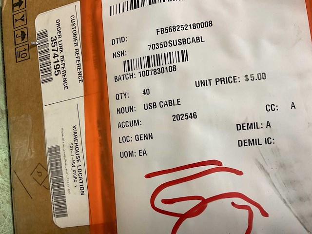 Usb cable (40x) - afbeelding 3 van  3