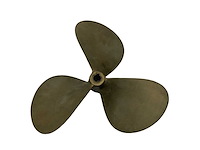 Used vetus p3b-17x14r propeller 3-blade brass right handed 30 mm - afbeelding 1 van  5