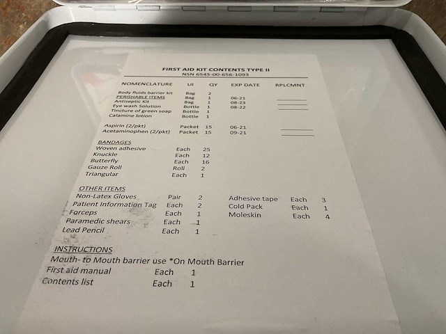 Usfs type ii sm crew first aid kit - afbeelding 4 van  5