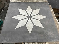 Utrecht black blooming vloertegel (80x80 cm, 332m2) - afbeelding 1 van  2