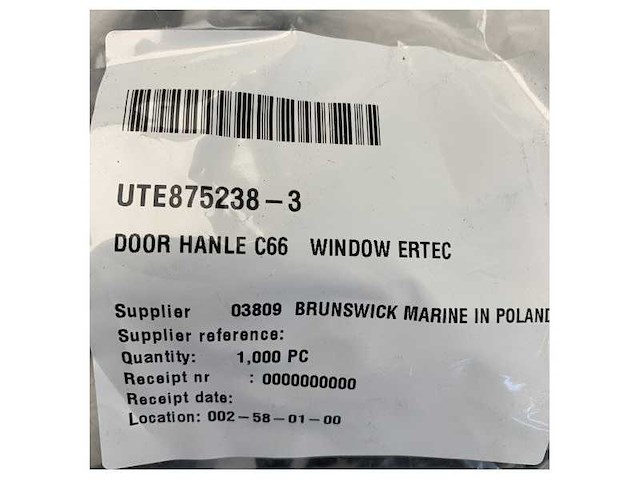 Uttern c66 toegangsluik | deurklinkkit black ertec marine - afbeelding 4 van  4