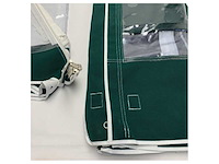 Uttern green canvas boat cover 5500dc waterproof uv resistant with clear window - afbeelding 4 van  5