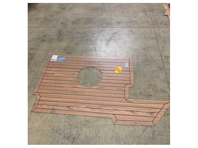 Uttern s62 starboard aft laminated teak cockpit floor kit 4 mm - 2083962 - afbeelding 3 van  3