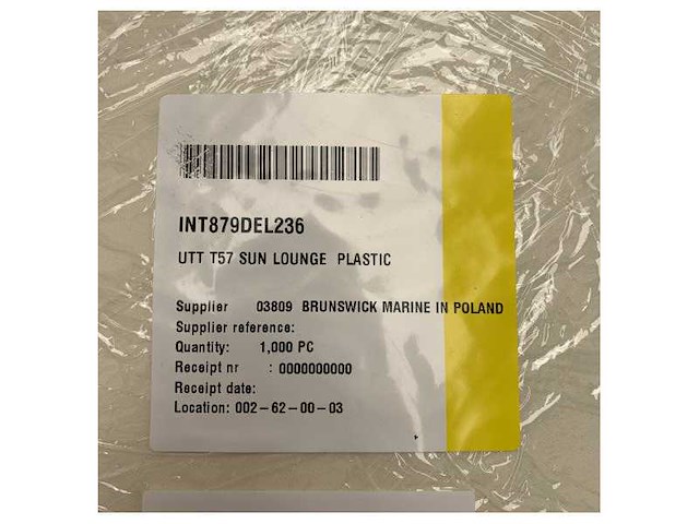 Uttern t57 sunlounge plastic stoel | ondersteuningsbeugel wit - 879del236 - afbeelding 2 van  5