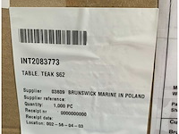 Uttern teak folding marine table for s62 ? durable weather-resistant boat & yacht furniture - afbeelding 7 van  7